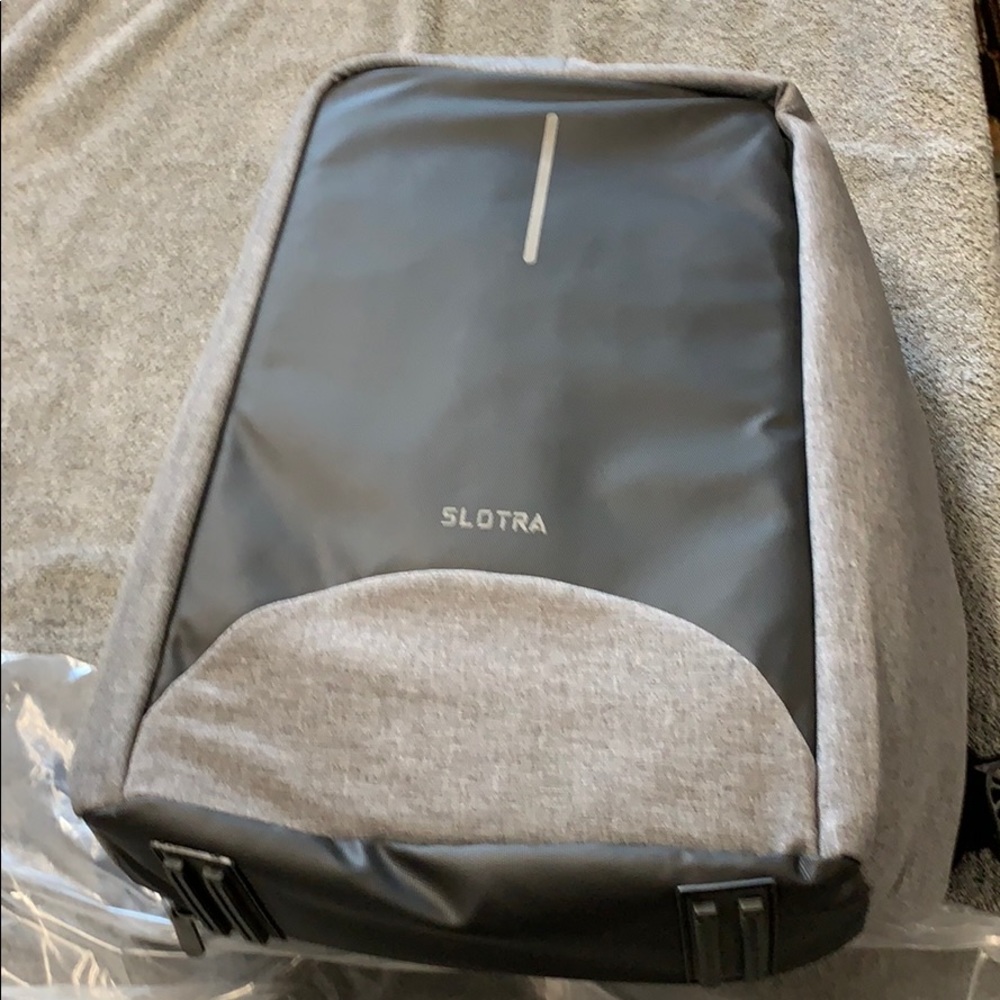 Slotra anti theft laptop backpack USB charging